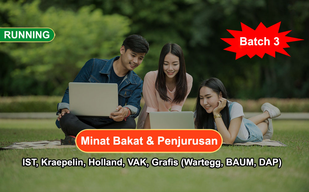 Pelatihan Alat Tes Psikologi: Tes Minat Bakat & Penjurusan (Batch 3)