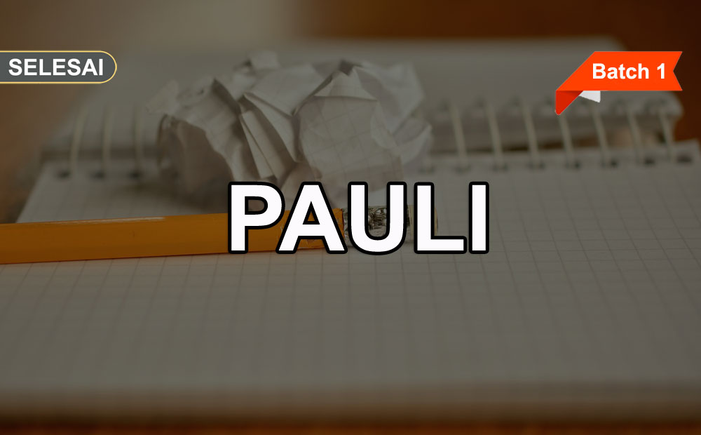 Training PAULI Online (Batch 1)