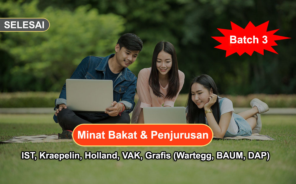 Pelatihan Alat Tes Psikologi: Tes Minat Bakat & Penjurusan (Batch 3)