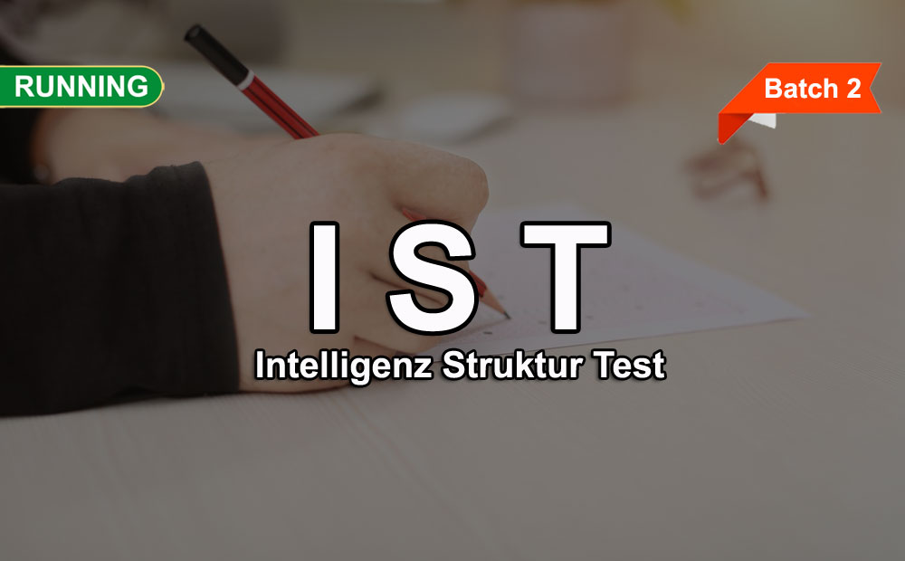Training IST (Intelligenz Struktur Test) Online (Batch 2)
