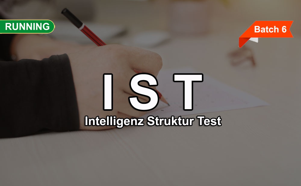 Training IST (Intelligenz Struktur Test) Online (Batch 6)