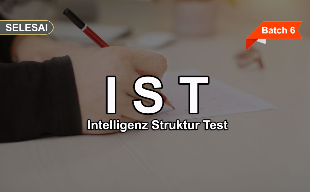Training IST (Intelligenz Struktur Test) Online (Batch 6)