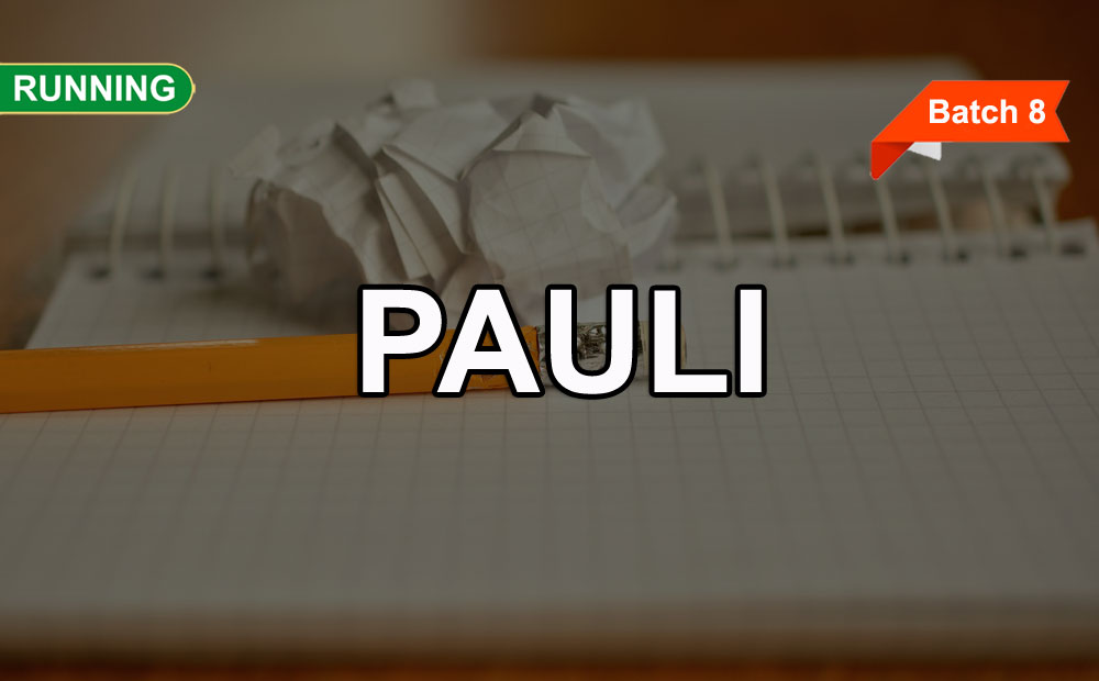 Training PAULI Online (Batch 8)