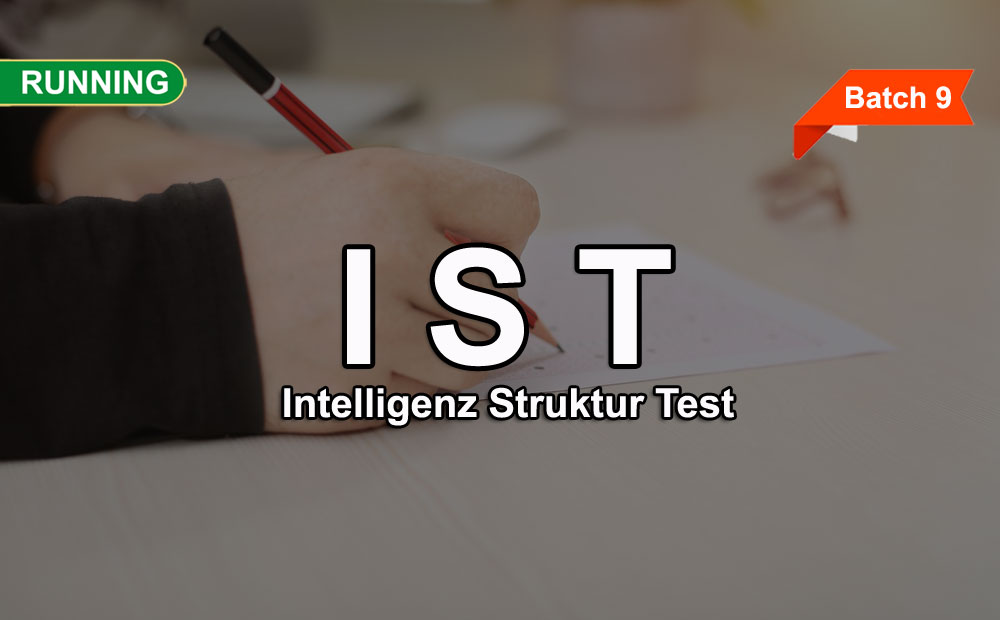 Training IST (Intelligenz Struktur Test) Online (Batch 9)