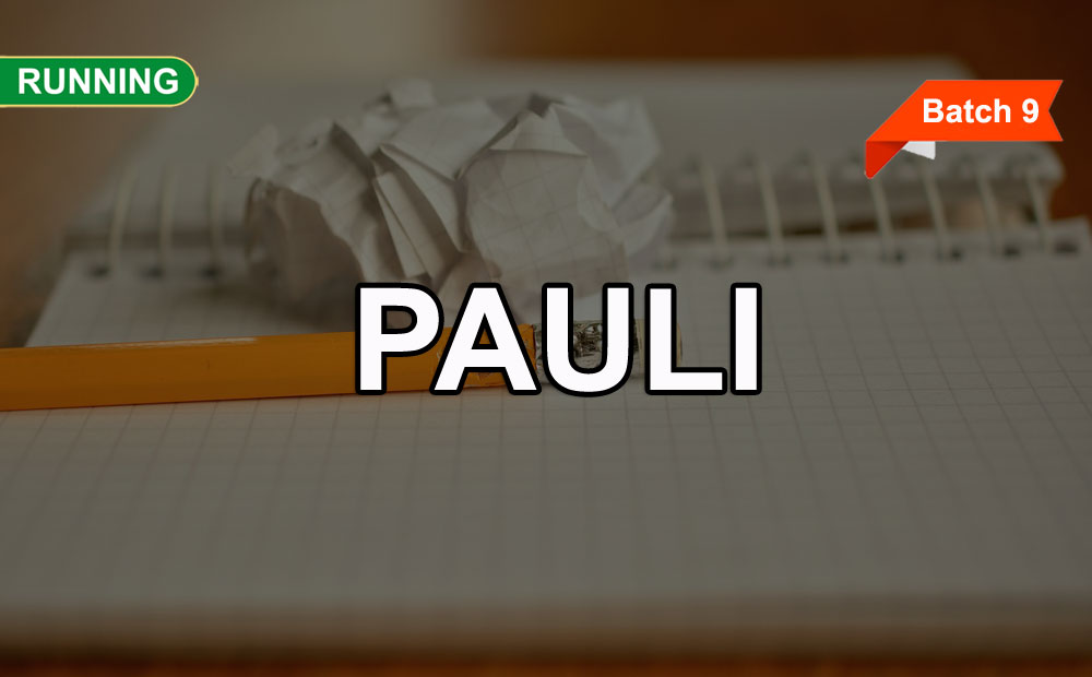 Training PAULI Online (Batch 9)