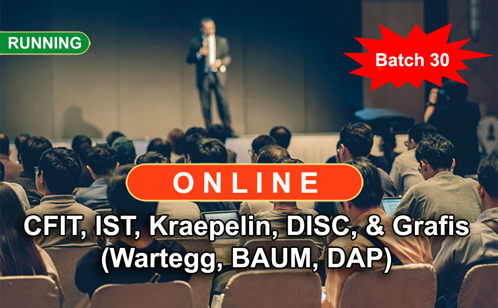 Pelatihan Alat Tes Psikologi Online untuk Staff & Non Staff (Batch 30)